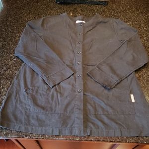 Koi By Kathy Peterson Women's Scrub Smock Black